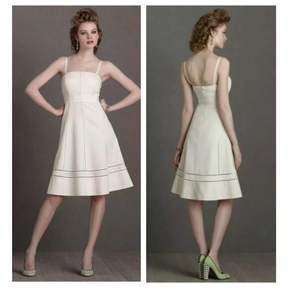 Anthropologie Hitherto Ivory Starlet dress Size 2 - Picture 1 of 8